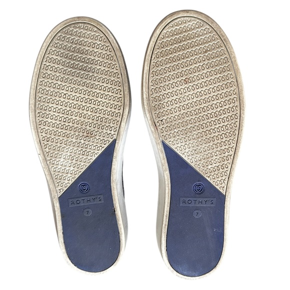 Rothy's Size 7 Women’s Sneakers Slip On Platform Shoes Gray Black Camo Print - Picture 4 of 8